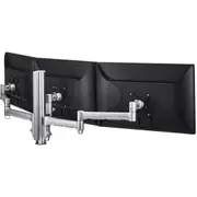 Atdec Mounting Arm for Monitor, Display, Flat Panel Display, Curved Screen Display - Silver - Landscape - Height Adjustable - 3 Display(s) Supported