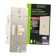 Almond Z-Wave Plus Smart Light Switch with QuickFit and SimpleWire, 3-Way