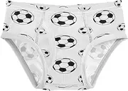 [Joisal] Abstract Urban Graffiti Toddler Briefs 3t-4t Tag Free Kids Underwear, Soccer Ball Black White, 5 Years
