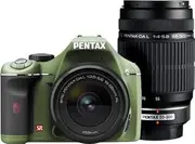 [Pentax] DSLR K-x Double Zoom Kit Olive/Black 016