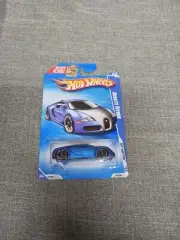 Hotwheels HOT AUCTION '10 Bugatti Veyron 02/10 BLUE Rough Card Read