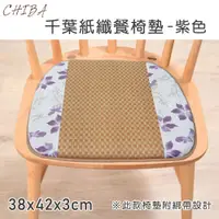 在飛比找PChome24h購物優惠-《CHIBA》紙纖記憶型餐椅墊_紫色