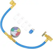SOESFOUFU R134A Conditioning Filling Hose Pressure Gauge/EU Charge Hose Kit