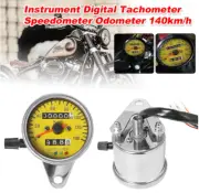 For Chopper Cafe Racer Motorcycle Odometer Speedometer Tachometer Gauge Chrome