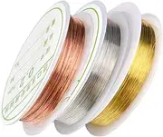 Healvian 0.2mm Wire Nail Art Decoration Diy Jewelry Wire Set 22m Rose Gold Versatile Manicure Supplies