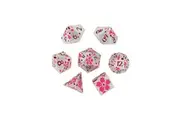 LPG Dice RPG Set Inscripted Sakura Pink