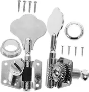 TOYANDONA 1 Set Electric Bass Tuners Tuning Pegs for Bass Vintage Bass Tuners Bass Tuning Keys Tuner Keys Durable Tuning Peg Bass Head Tuner Guitar Tuning Peg Bass Pegs Iron Silver