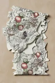 NWT John Derian Target Table Runner Fruit Shaped Fall Autumn 14” X 90” Linen