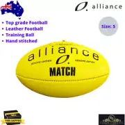 AFL Football ball Leather Training official game Size 5 Australian Rules Footy