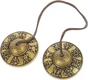 AKOOSY Copper Cymbals Bell Traditional Nepalese Buddhist Meditation Instrument Tone Tingsha Cymbals for Yoga and Mindfulness Practice Durable Craftsmanship