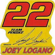 Rico Industries NASCAR Racing Joey Logano Shape Cut Pennant - Home and Living Room Décor - Soft Felt EZ to Hang