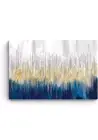 Startonight Canvas Wall Art Decor - Gold Blue Abstract 24" x 36"