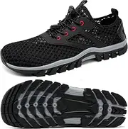 [Obstchoose] Wide Water Shoes Men Non-Slip Quick Drying Swim Beach Aqua Shoes for Women Water Sport Diving Hiking Sailing Travel River Shoes Summer Amphibious Shoes