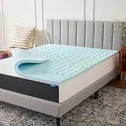 Lucid 2 Inch - Memory Foam Mattress Topper California King - 5 Zone Gel Infusion - CertiPur Certified Foam