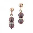 CEM ST9-049O 4-202734-001 Women's Earrings Stainless Steel Swarovski Pearl