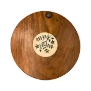 Stylish and Practical: Spin Round Design Sheesham Wooden Masala Box - 10 Inch