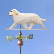 Clumber Spaniel Hand Carved Hand Painted Basswood Dog Weathervane Orange