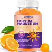 Calcium Magnesium Gummies for Adult: with Zinc Vitamin D3 K2 for Women Men Or...