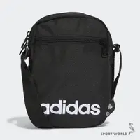 在飛比找蝦皮商城優惠-Adidas 側背包 Essentials 拉鍊 黑【運動世