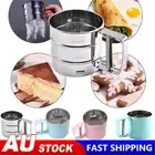 Mesh Flour Sifter Baking Icing Sieve Strainer Cup Sugar Shaker Flour Sieve Cup E