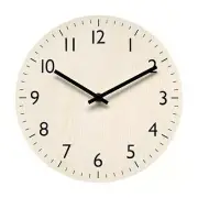 Wall Clock Light Wood Grain Clocks Simple- Clock Non Ticking Wall Clocks6577