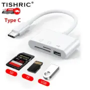 Micro USB Type C Adapter USB TF SD Card Reader USB-C Memory Card Adapter for Mac