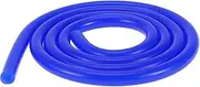 X AUTOHAUX 1 Pc for Air and Water Silicone Vacuum Tubing Hose High Temperature Automotive Vacuum Line 4Ft 5/16" 8mm ID 3.5mm Thickness Blue Silicone