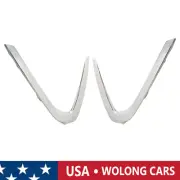 Set of 2 Front Face Bar Trim Step Pad Chrome Fit for Hyundai Sonata 2020-2022 (for: Hyundai)