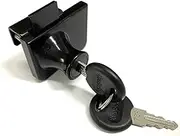 Black Glass Cabinet Lock with 2 Keys Glass Single Swing Glass Cabinet Showcase Door Lock Chrome Plated… (1)