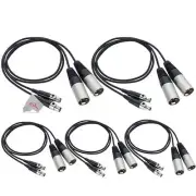 5x Zoom TXF-8 Balanced TA3 to XLR Cable for F8n Field Recorder & Other Device