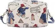 [Signare] Tapestry Women Fashion Travel Hip Cross Body Bag Paddington Bear Design (HPBG-PADD), Paddington Bear, One Size