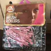 Vintage Goody Aluminum Spiral Ball-Tip Brush Rollers NOS 1973