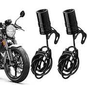 Angel Wings Motorcycle Lights,Motorbike LED Shadow Projector - Unique Welcome Lamp with High Definition Glass Lens, Underbody Waterproof Lights for Various Models