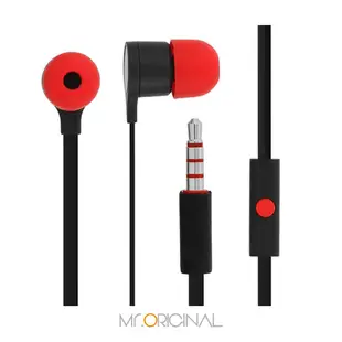 HTC 聆悅 MAX300 立體聲原廠扁線入耳式耳機 黑紅 (台灣原廠公司貨-密封袋裝) (4折)