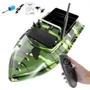 Remote Control Bait Boat 500m -Camouflage Green, 2KG Load, 18000mAh