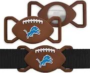 NFL Detroit Lions Football Apple AIR TAG Holder 2-Pack for Dogs & Cats, Case for Apple Airtag Tracker, GPS Dog Tracking Device Collar Holder
