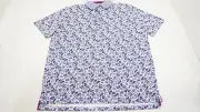 NEW Greyson Golf Tulum Symbols Polo Mens Size Medium Arctic 953B 01197970