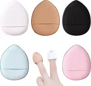 5 Pcs Finger Powder Puff Make up Puff Mini Powder Puff Wet Dry Makeup Tool for Foundation Concealer,Wet Dry Makeup Tool,Cosmetic Foundation Sponge Mineral Powder