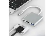 Type C to USB-C HDMI USB 3.0 Adapter Converter Cable 3 in 1 Hub For MacBook Pro