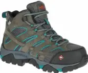 Merrell Women's J42076 Moab Mid EH Waterproof Comp Toe Safety Boots--Clearance