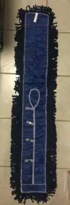 5" x 48" Blue Industrial Dry Dust Mop Head Looped End Cotton Yarn Janitorial