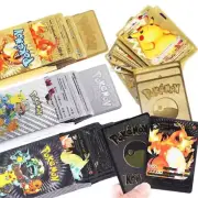 55Pcs Pokemon Card Foil Gold PACK CARDS TCG GX Vmax GX Card Charizard FREE SHIP