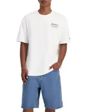[Champion] Heavyweight Gfx Short Sleeve Tee in White
