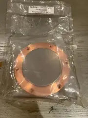Sputtering Target, Ni10Ti40Nb50 wt %, approx 3"x.25"w/ 4" copper backing plate