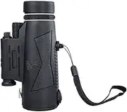 12X50 Monocular Telescope, Portable Monocular with Night Vision and Led Light Bak4 Prism Fmc Lens Monocular with Smartphone Adapter and Tripod for Adults Kids Bird Watching Little Surprise