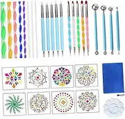 Generic Mandala Dotting Tools Set with Acrylic Rods Ball Stylus - 3 Pieces Professional