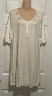 La Perla Primula Collection S Short Nightgown Modal Jersey White