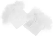[JEWEDECO] Furry Arm Warmers for Women Winter Arm Covers Plush Cuffs Decorative Wristbangs