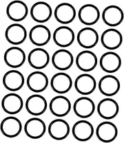 HEALEEP 100pcs High Temperature Seal Washer Assortment Kit Gasket Rings for and Automotive Applications Easy to Install with Excellent Resilience and Reliability