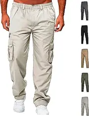 [Generic] Adorlina Flex Cargo Pants for Men, Adorlina Cargo Pants, Multi-Pocket Durable C Argo P Ants, Elastic Drawstring P Ants